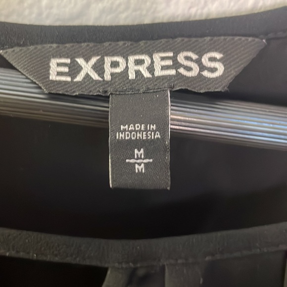 Express Black 3/4 sleeve Blouse - Picture 5 of 6
